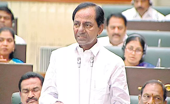 CM KCR announcement on new passbooks in Assembly - Sakshi