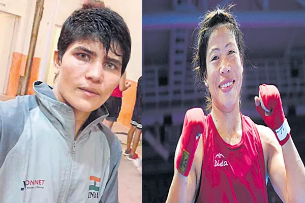 mary kom and Sonia in the Asian championship  - Sakshi