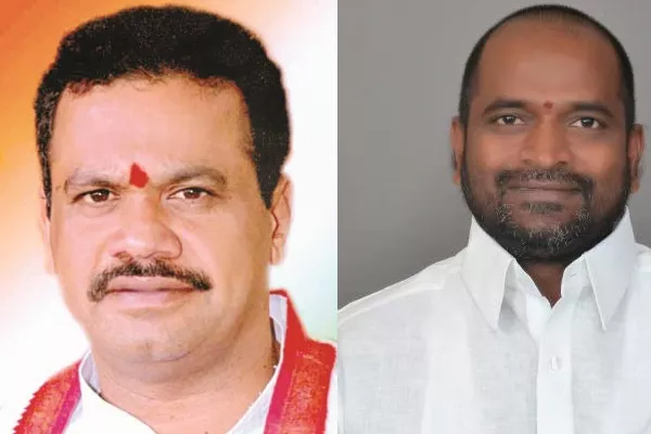 The fun conversation between Congress MLA Komatireddy Venkat Reddy and TRS MLA Srinivasa Goud - Sakshi