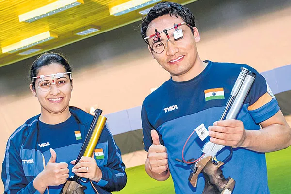 Five medals for India on day 1 of Asian Airgun Championships - Sakshi