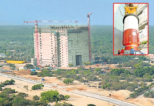 Second Vehicle Assembling Building Construction in sriharikota - Sakshi