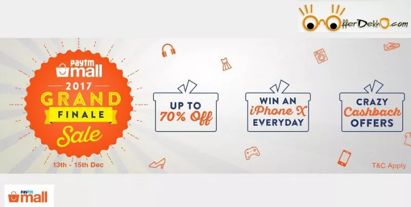 Paytm Mall 2017 Grand Finale Sale Has Discounts, Cashbacks  - Sakshi