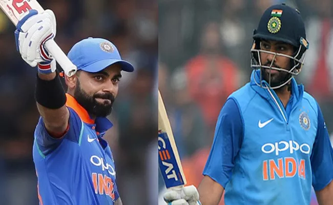 rohit sharma joins kohli after 6th odi century in 2017 - Sakshi