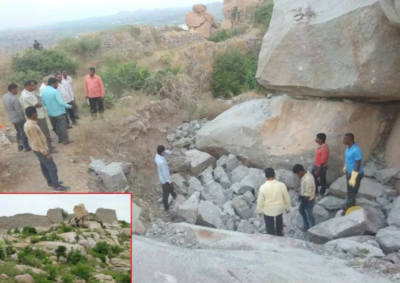 Officials Excavations In Chennampalli Castle With Cmo Orders - Sakshi