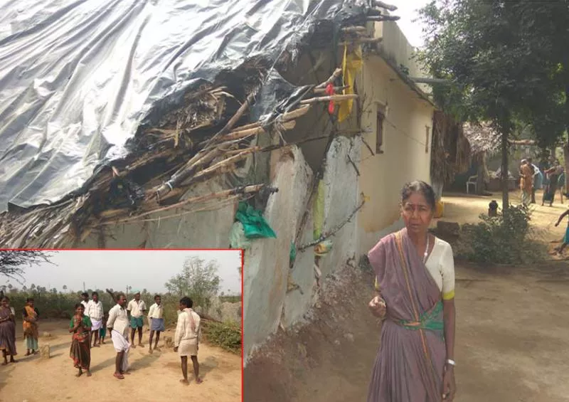 huts burned with Mantras Three familys Leave village with fear - Sakshi