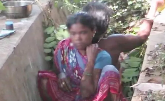 A woman gave birth to a baby in drain in hospital premises in Odisha - Sakshi