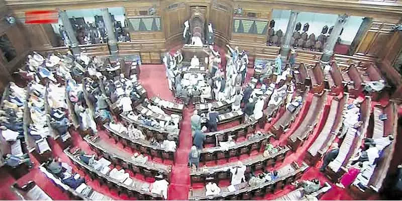 Day 1 a washout as LS, RS adjourned amid Opposition uproar over Modi's remarks against Manmohan - Sakshi