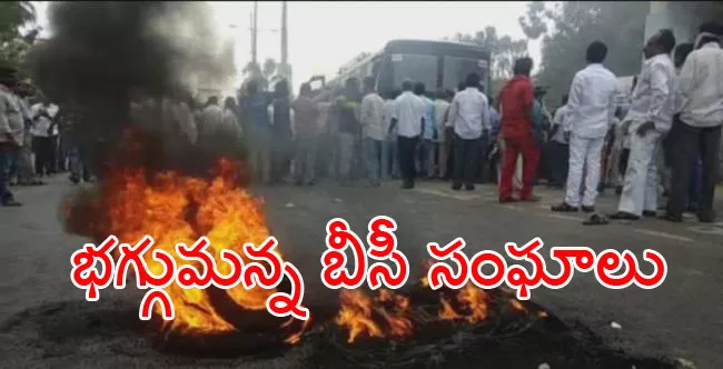 BC Leaders Torch CM's effige before Kakinada Collectorate - Sakshi