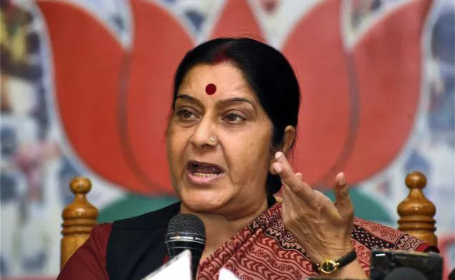  Sushma Swaraj to give a statement on Kulbhushan Jadhav issue - Sakshi