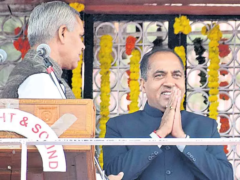 Jairam Thakur becomes new chief minister of Himachal PRADESH - Sakshi