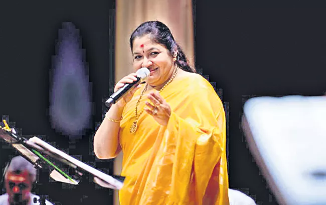 KS Chithra got keralas Harivarasanam Award - Sakshi