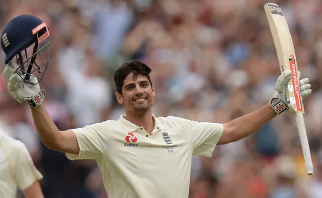 Alastair Cook carries bat with 244 not out to break 45 year old record - Sakshi