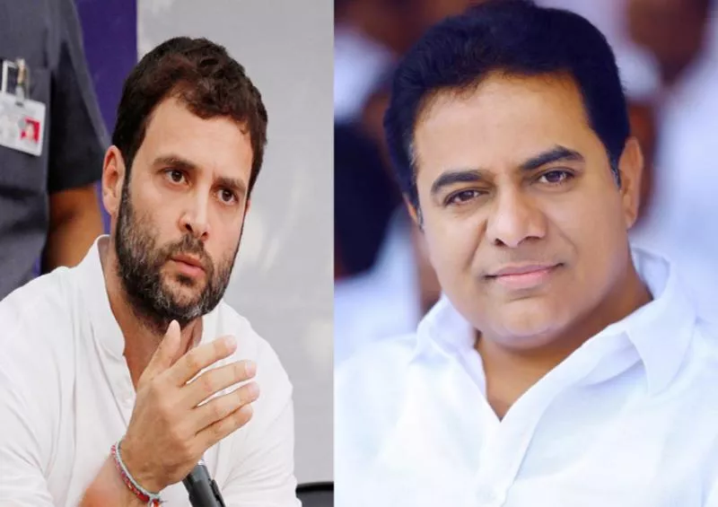 Rahul Gandhi and ktr going to Bahrain for Immigrant Sammelan Conference - Sakshi