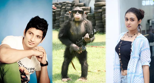 Jiiva's next movie will feature a live chimpanzee - Sakshi