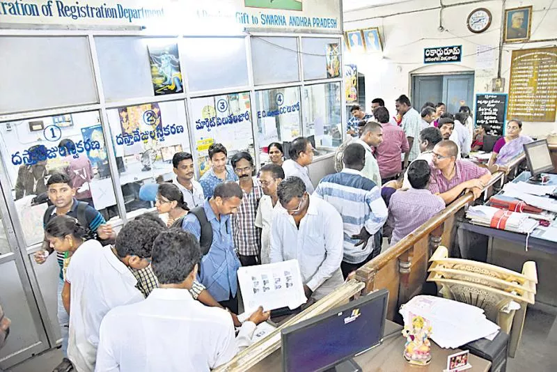 4th day consecutive service interrupts sub-registrar offices - Sakshi