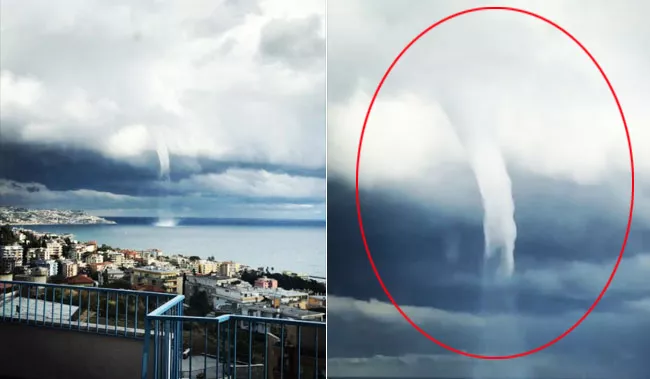 Huge Waterspout Forms Off Italian Coast, Caught On Camera - Sakshi