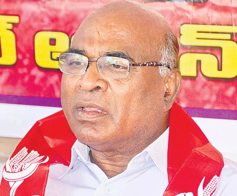 CPI Leader Chada Venkat Reddy Slams TRS Government  - Sakshi