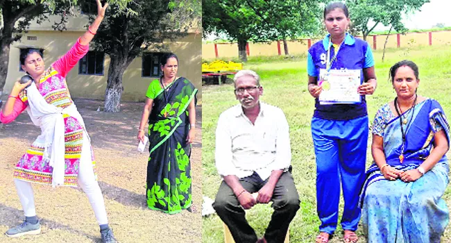 ninth class student sri vennela talent in Discus throw and shot put - Sakshi