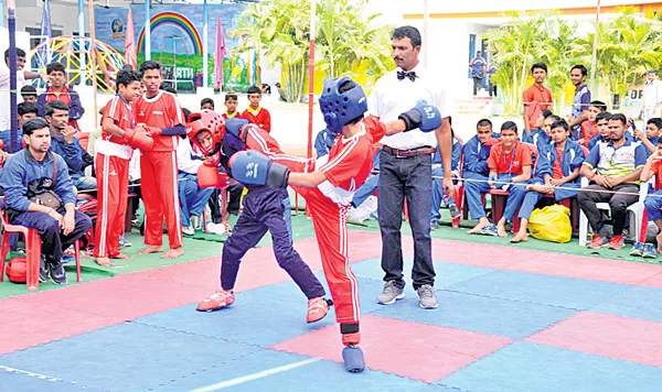 national kick boxing 3rd day competions and winnings - Sakshi