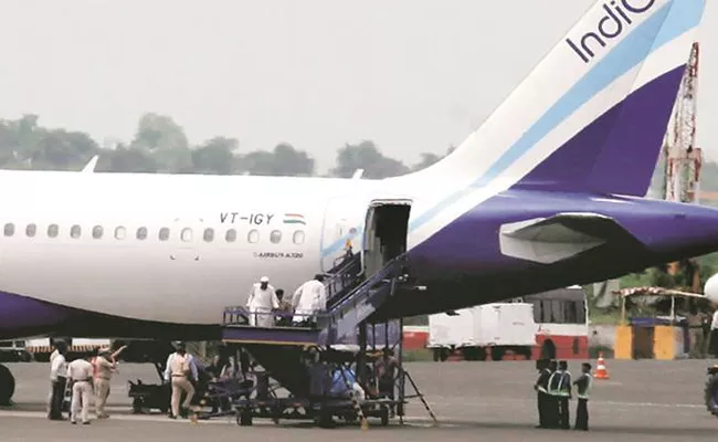  IndiGo Staff Accused Of Threatening Passengers  - Sakshi