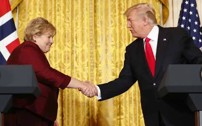 'Paris Agreement provides business opportunities': Norway PM Solberg to Trump - Sakshi