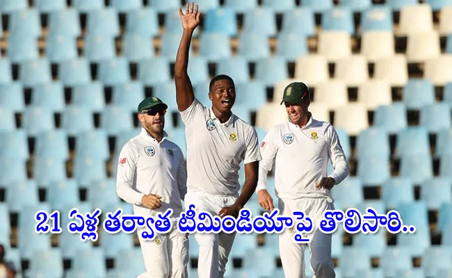 Lungi Ngidi is second bowler to take a five on his first Test - Sakshi