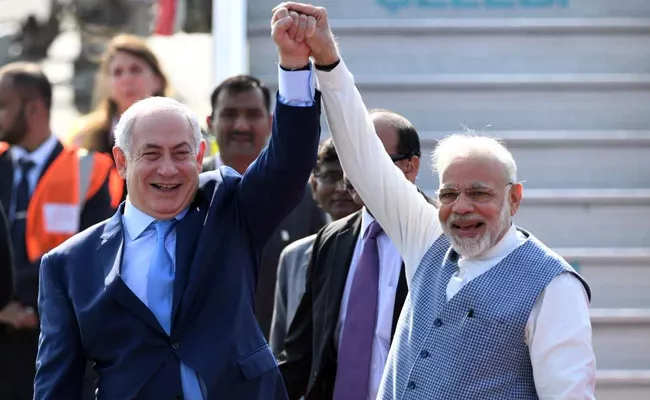  israel pm Netanyahu visit to india - Sakshi