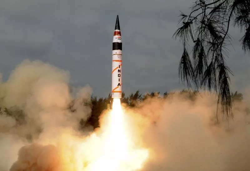 India successfully test-fires nuclear capable Agni-5 ballistic missile - Sakshi