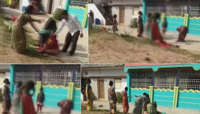 TDP supporters allegedly strip, thrash woman in kuppam - Sakshi