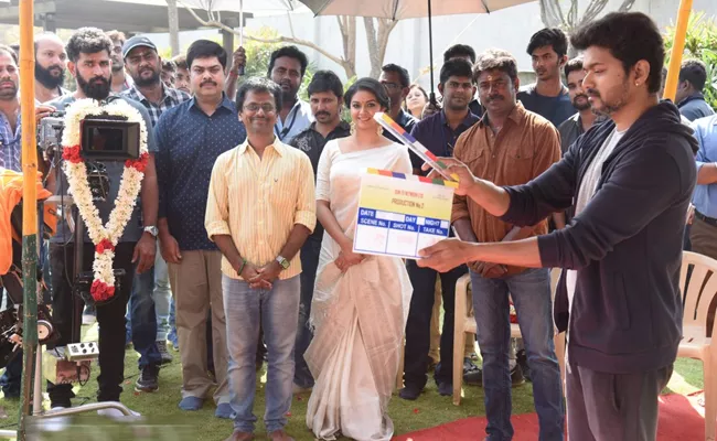 Vijay and Murugadoss movie opening - Sakshi