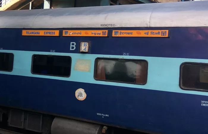 Telangana Express train late - Sakshi