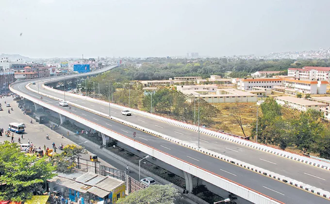 PV express way extends to airport - Sakshi