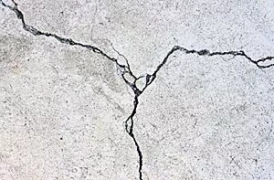 Concrete cracks are filled - Sakshi