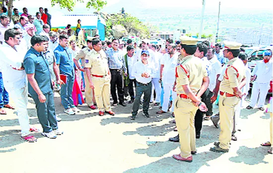 cheruvugattu brahmotsavam arrangements inspected by collector - Sakshi