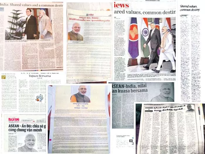 PM Modi's op-ed for 27 Asean newspapers, a historic move - Sakshi