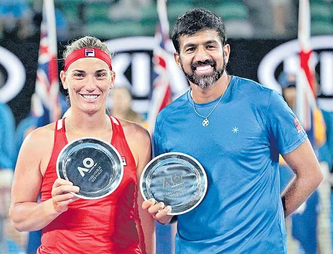 Rohan Bopanna & Timea Babos lose Australian Open mixed doubles final - Sakshi