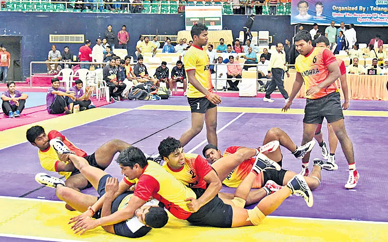  Telangana teams ruled out senior national kabaddi championship - Sakshi