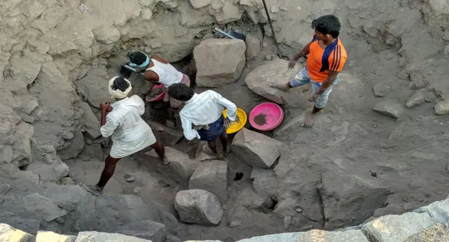 continues digging in chennampalli fort - Sakshi