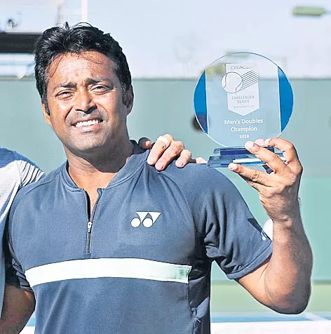 Leander Paes back in doubles top-50 after Newport Beach title win - Sakshi