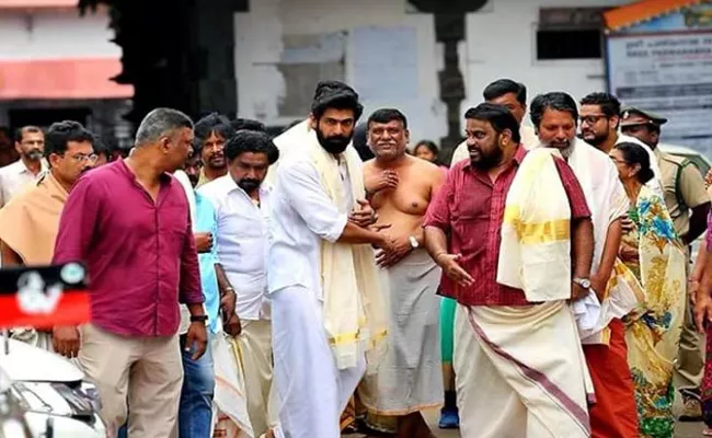 Rana at Padmanabha Swamy Temple - Sakshi