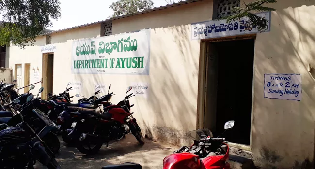 medicine shortage in kurnool ayush centre - Sakshi