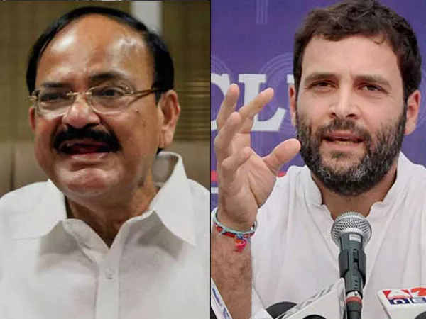 venkaiah forward privilege notice against rahul to lok sabha - Sakshi