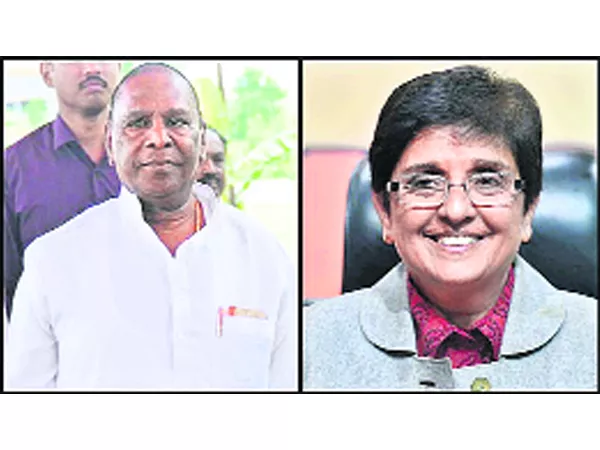 Kiran Bedi versus V Narayanasamy - Sakshi