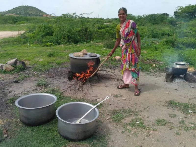 mid day meal kitchen room construction neglecting - Sakshi