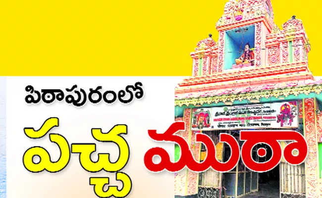 tdp leaders eye on pitapuram venugpala swamy temple assets  - Sakshi