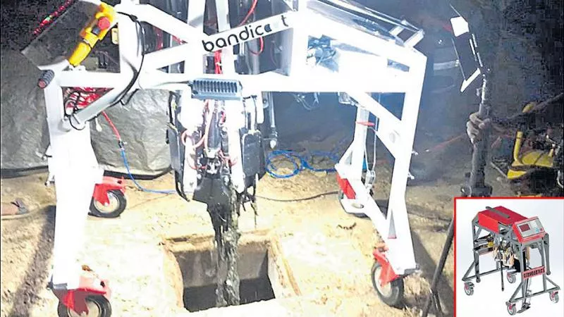 Robot for cleaning the manholes - Sakshi