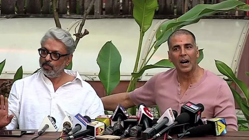 Akshay Kumar & Sanjay Leela Bhansali Press Meet - Sakshi