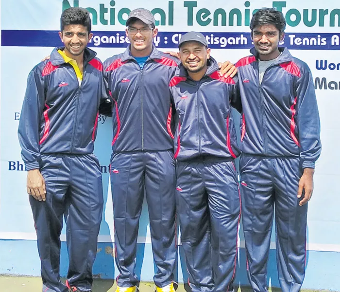 Telangana team in quarters of inter state tennis - Sakshi