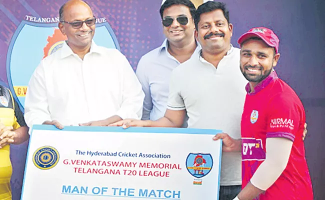 Hyderabad thunderbolts enter semis in t20 cricket league - Sakshi