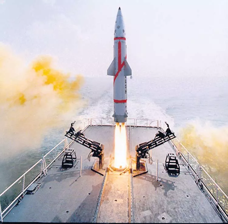 'Dhanush' ballistic missile successfully test-fired - Sakshi